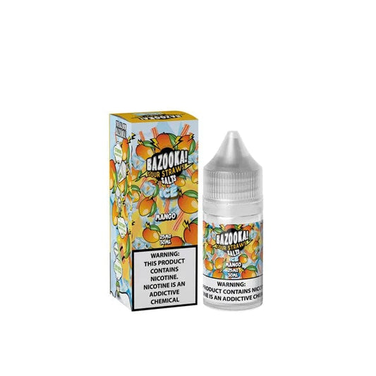 Bazooka Mango Ice Sour Straws Salt 30ml E-juice At Best Price In Pakistan